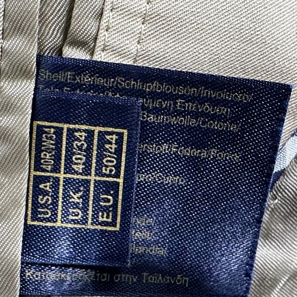 Brooks Brothers 1818 Fitzgerald Two Button Blazer Jacket Mens Size 40R Tan - Picture 7 of 16